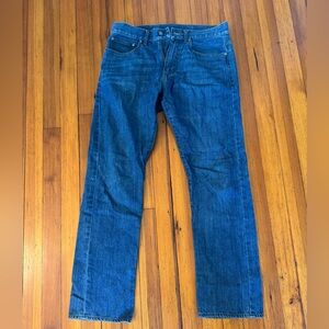 Brooks Brothers Blue Straight-Leg Jeans Classic Style